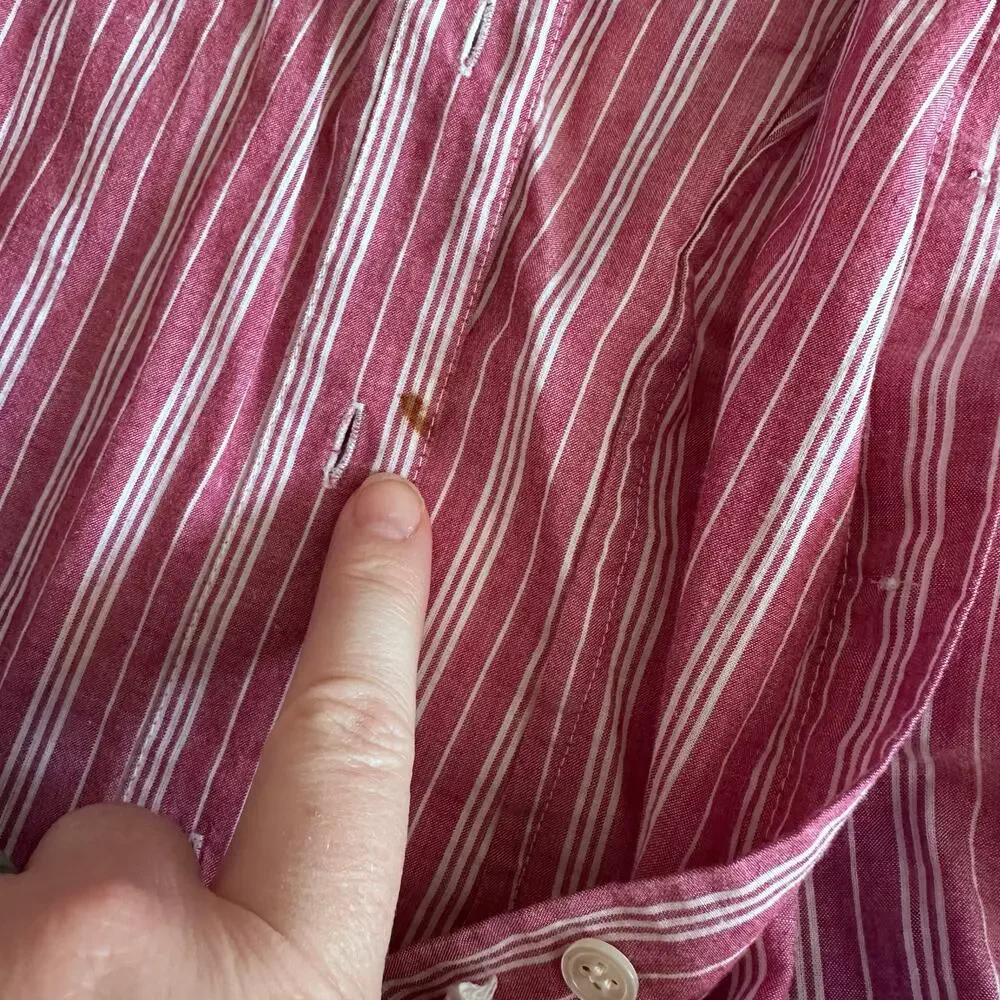 J.Crew pinstripe button front blouse
